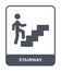 stairway icon in trendy design style. stairway icon isolated on white background. stairway vector icon simple and modern flat