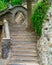 Stairway and Inviting Moon Gate on grounds of Huaqing Palace