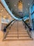 The stairway in the Margaritaville Beach Resort in downtown Nassau, Bahamas decorated for Christmas