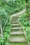 Stairway with rocks pattern in the Natural background