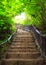 Stairway to forest, Erawan national park, Kanchanbur, Thailand