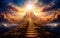 stairway to heaven, bridge leading to heaven, to the ultimate goal, achieving success, meeting God, symbol of