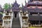Stairway to The Teak Temple or Shwenandaw Kyaung Temple in Mandalay