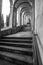 Stairways of the arcades that lead to the sanctuary of San Luca