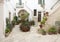 Stairways to entrance homes in Locorotondo, southern Italy