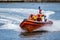 STAITHES, NORTH YORKSHIRE/UK - AUGUST 21 : RNLI lifeboat display