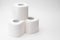 Stak of group rolls of toilet paper