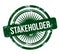 Stakeholder - green grunge stamp