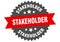 stakeholder sign. stakeholder circular band label. stakeholder sticker