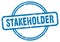 stakeholder stamp. stakeholder round grunge sign.