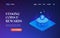 Staking Coins and Rewards UI UX vector web template for website header, banner, slider, landing page. Earn Passive Cryptocurrency