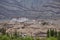 Stakna gompa temple buddhist monastery with a view of Himalaya mountains in Leh, Ladakh