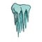 Stalactite Cave Ceiling Element Color Vector