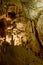 Stalactite and Stalagmite Formations in the Cave.