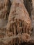 Stalactite and stalagmite of Postojna Cave.