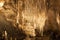 Stalactites in the cave