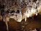 The Stalactites, stalagmites and columns at Luray Caverns Virginia