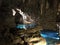 Stalactites and Stalagmites of Gyokusendo Cave in Japan.