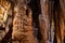 Stalactites and Stalagmites in Luray Caverns, Virginia, USA