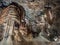 Stalactites and stalagmites in Valporquero`s cave Spain