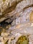 Stalactites and stalagnites of the Bear Cave in the Sudeten Mountains. Poland