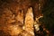 A Stalagmite Like Golden Candle Wax in Carlsbad