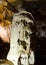 Stalagmite. Marble Cave. Crimea.