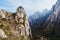 The stalagmite peak and valley