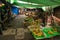 A stall of fresh fruit and vegetable food vendor, in Nyaung shwe market, near Inle Lake, Myanmar