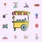 stall with hot corn colored icon. circus icons universal set for web and mobile