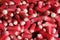 Stall of radishes on the market, horizontal picture