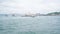 STAMBUL, TURKEY, MAY 3, 2023: A passenger ferry sails along the Bosphorus