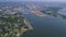 Stamford, Drone View, Waterside, South End, Connecticut, Long Island Sound