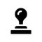 Stamp black glyph ui icon