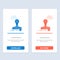 Stamp, Clone, Press, Logo  Blue and Red Download and Buy Now web Widget Card Template