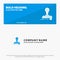 Stamp, Clone, Press, Logo SOlid Icon Website Banner and Business Logo Template