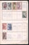 Stamp collection book, pages and various stamps. Ottoman Empire postage stamps.