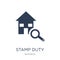 Stamp duty (housing) icon. Trendy flat vector Stamp duty (housing) icon on white background from business collection