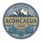 Stamp or emblem with text Aconcagua, Argentina