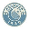 Stamp or emblem with text Baghdad, Iraq inside