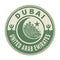 Stamp or emblem with text Dubai, United Arab Emirates inside