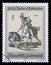 Stamp issued in the Austria shows Cid Campeador Kills Another Bull by Francisco de Goya