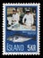 Stamp issued in Iceland shows Haddock Melanogrammus aeglefinus, Icelandic Fishing Industry