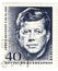 Stamp with John Fitzgerald Kennedy