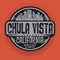 Stamp or label with name of Chula Vista, California