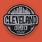 Stamp or label with name of Cleveland, Ohio