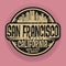 Stamp or label with name of San Francisco, California