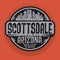 Stamp or label with name of Scottsdale, Arizona