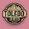 Stamp or label with name of Toledo, Ohio