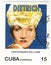Stamp with Marlene Dietrich